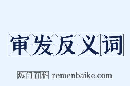 审发反义词是什么意思的图片